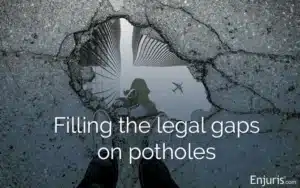 Suing the government for pothole damage