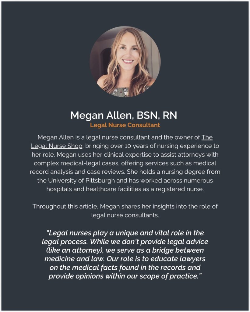 Megan Allen, Legal Nurse Consultant