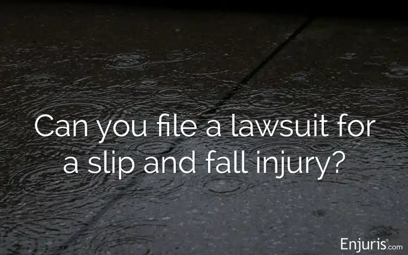 PA slip and fall injury lawsuit