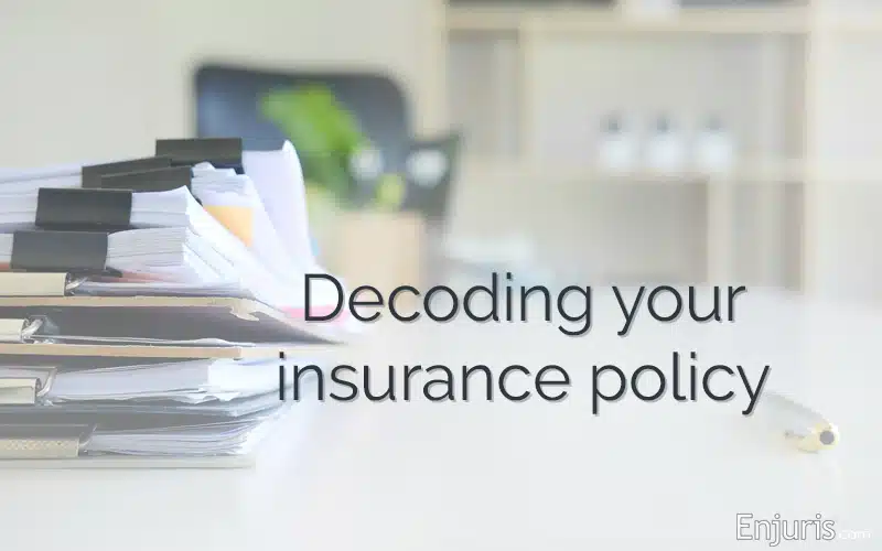 Your auto insurance policy explained