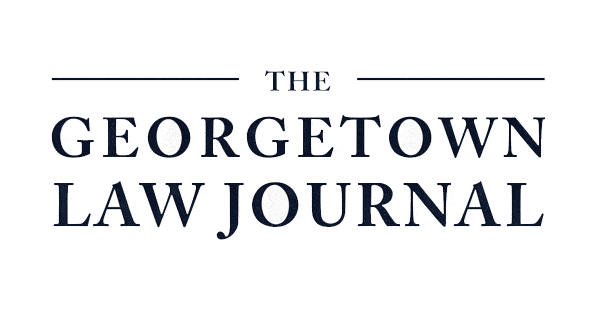 The Georgetown Law Journal logo